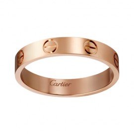 Cartier Love Wedding Band Replica 18k Pink Gold Love Ring